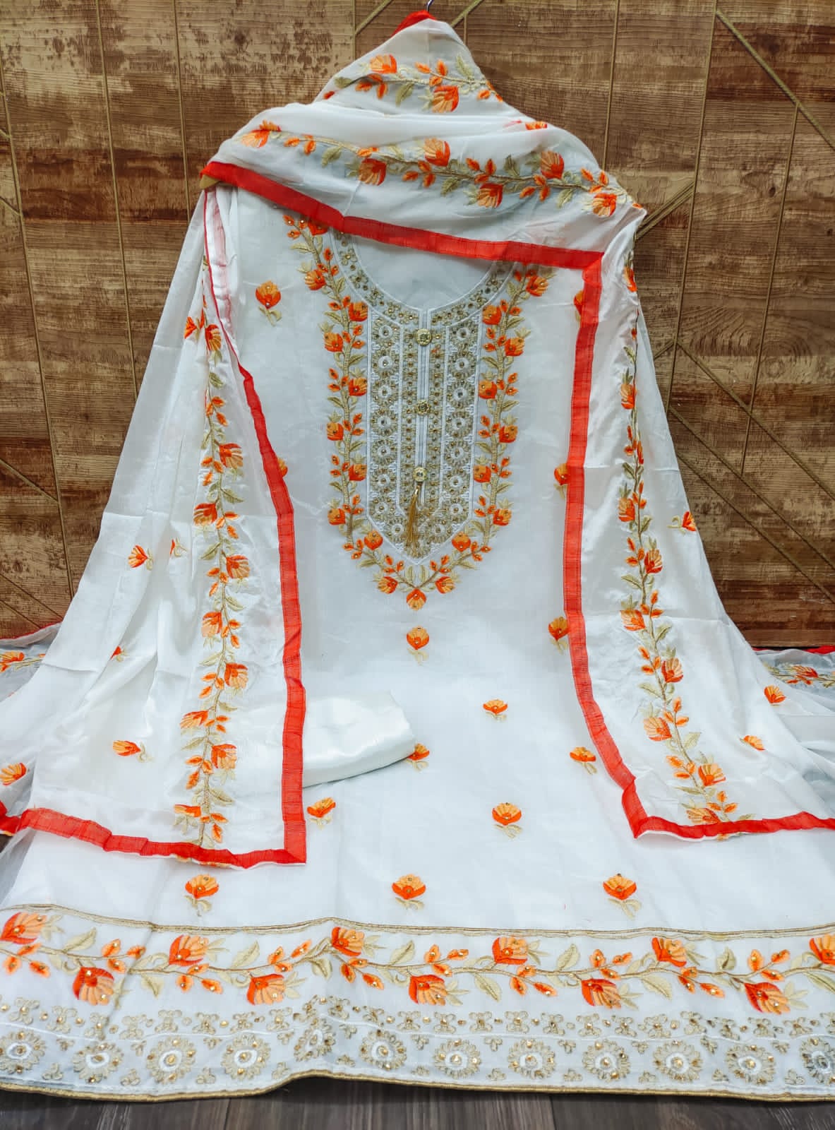 Rrr Suits 101 Casual Daily Wear Chanderi Silk Dress Material Collection